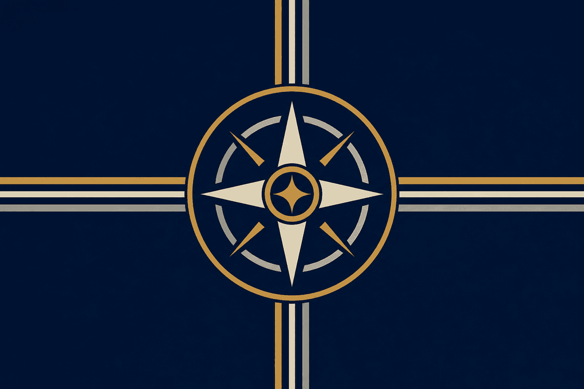 The Meridian Standard — the flag of the Republic of Zandoria